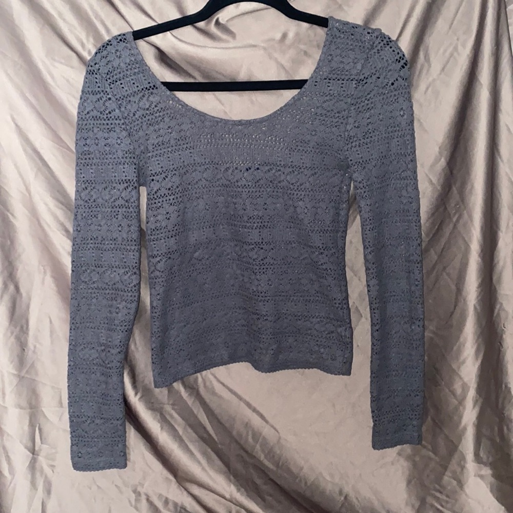 American Eagle Outfitters XS grey long sleeve top
